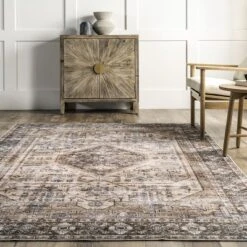 NuLOOM Devin Machine Washable Vintage Medallion Area Rug -Adesso Store GUEST 8f2e5dd2 b933 4b77 bdf2 bf0dbb5a2f0a