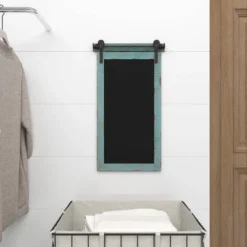 Wood Sign Wall Decor With Chalkboard Blue - Olivia & May -Adesso Store GUEST 8fd9a3c7 2524 4cf0 ab87 2b4965fe9f9e