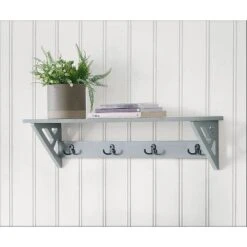 36" Middlebury Coat Hook With Shelf Gray - Alaterre Furniture -Adesso Store GUEST 946ade84 995f 447d a1d5 59193da38278