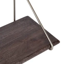 24" X 8" Palone Wood And Metal Decorative Wall Shelf Gray - Kate & Laurel All Things Decor -Adesso Store GUEST 96ce6be4 e1f4 4097 881f fead9ebf818c