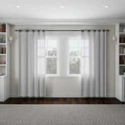 Hastings Home Curtain Rod, Black With Cone Finials -Adesso Store GUEST 970eb9f9 66bc 4452 8d21 57297decdd6e