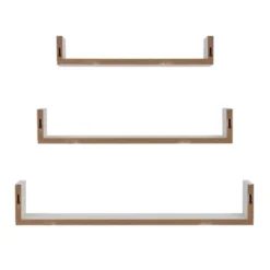 3pc Aalto U-Shaped Floating Wall Shelf Set - Danya B. -Adesso Store GUEST 9876726c c862 4fb6 9e7c 3c66069e75e7