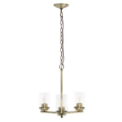 3-Light 15" Classic Contemporary Clear Glass/Metal Hanging Pendant Chandelier - Lalia Home 26 3-Light 15" Classic Contemporary Clear Glass/Metal Hanging Pendant Chandelier - Lalia Home -Adesso Store GUEST 98f46af7 09d4 4efb 943e 8fbecf5a64e3