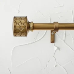 Pierced Drum Curtain Rod Brass - Opalhouse™ Designed With Jungalow™ -Adesso Store GUEST 99799094 1591 4a14 8c22 897f62e39ab5