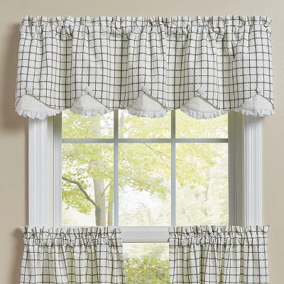 Park Designs Kindred Lined Scalloped Valance 58” X 15” 3 Park Designs Kindred Lined Scalloped Valance 58” X 15”