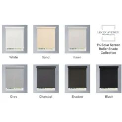 Linen Avenue Custom Cordless Cassette 1% Solar Roller Shade, Group 1 -Adesso Store GUEST 9a55a4a5 f27b 48e7 910c bbaa553cc04d