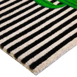 Northlight Green Cactus Striped Natural Coir Outdoor Doormat 18" X 30" -Adesso Store GUEST 9ac9d26d f49c 4be6 99e6 a550aa9ef1ad