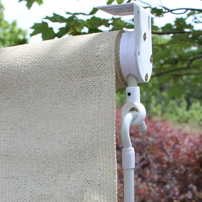 48" X 72" Outdoor Sunset Sunshades With Crank Sand Dollar - Radiance 4 48" X 72" Outdoor Sunset Sunshades With Crank Sand Dollar - Radiance - Image 2