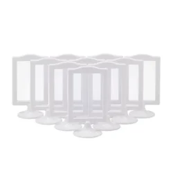 Okuna Outpost Double Sided Pedestal Picture Frames For 4x6 Inch Photos (White, 10 Pack) -Adesso Store GUEST 9d82b914 bcb1 4a69 893b 867827068fa0