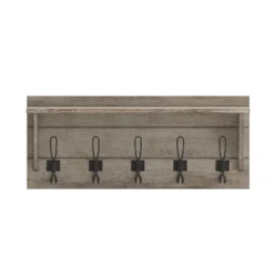 Emma And Oliver Rustic Wall Hanging Storage Rack With 5 Hooks For Entryway, Kitchen, Bathroom And More -Adesso Store GUEST 9e26a946 6a96 4a1f bcfd cedad5a7bbb6