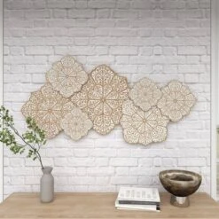 Farmhouse Wood Floral Intricately Carved Wall Decor White - Olivia & May 24 Farmhouse Wood Floral Intricately Carved Wall Decor White - Olivia & May -Adesso Store GUEST 9f0d8cbc ac68 4c82 b7c3 78a2b0e12553