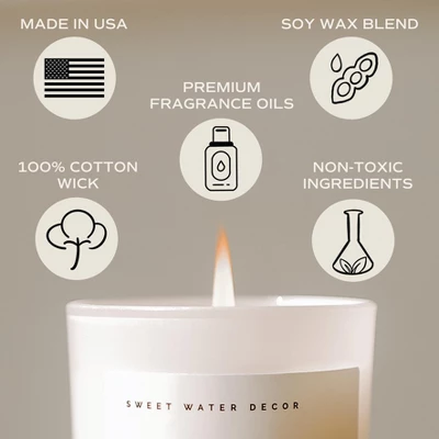 Sweet Water Decor Frasier Fir 11oz White Jar Soy Candle 4 Sweet Water Decor Frasier Fir 11oz White Jar Soy Candle - Image 2