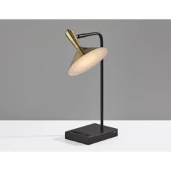 Lucas Desk Lamp (Includes LED Light Bulb) Black - Adesso -Adesso Store GUEST a126ddc4 d507 4b4d ab0d e840dffd8e9c