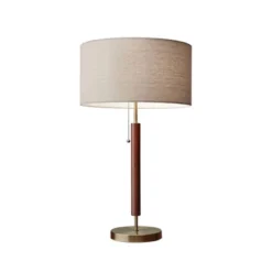 26.25" Hamilton Table Lamp Walnut - Adesso -Adesso Store GUEST a1c995c1 1c86 4188 8100 7b7650b56d4d