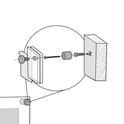 Azar Displays Floating Acrylic Wall Frame With Silver Stand Off Caps: 8.5" X 5.5" Graphic Size, Overall Frame Size: 12.5" X 9.5" -Adesso Store GUEST a218d281 86f9 4577 9b3f 2281d94f1055
