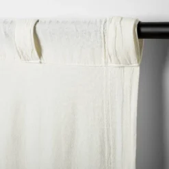 Tonal Texture Curtain Panel Sour Cream - Hearth & Hand™ With Magnolia -Adesso Store GUEST a3759400 9398 4b46 97a0 2fba23657e88