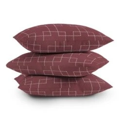 20"x20" Oversize Summer Sun Home Art Embrace Berry Square Throw Pillow Maroon - Deny Designs -Adesso Store GUEST a401386e 6e2b 4b90 8e0a e6f9aec1f8ac