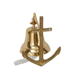 Brass Bell Wall Decor With Anchor Backing - Olivia & May 11 Brass Bell Wall Decor With Anchor Backing - Olivia & May -Adesso Store GUEST a6d25981 ae10 42ca 86d0 fcb2b224ba6b