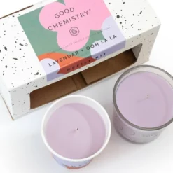 Good Chemistry™ Refillable Glass Candle And Plant-Based Candle Refill Kit Lavender And Ooh La La - 8.3 Oz