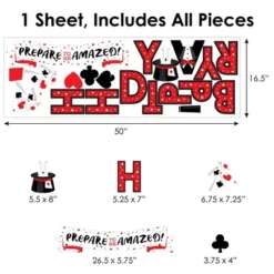 Big Dot Of Happiness Ta-Da, Magic Show - Peel And Stick Magical Birthday Party Decoration - Wall Decals Backdrop -Adesso Store GUEST ad094f4b 3d86 4137 a0a2 a57646ff0f6e