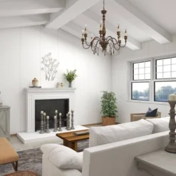 Metal Floral Wall Decor With Capiz Accents White - Olivia & May -Adesso Store GUEST af091b2a 297b 4422 b1af f3ba56f86fa8