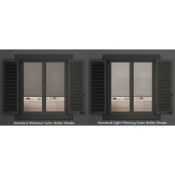 Linen Avenue Cordless Blackout Roller Shade, Dark Gray, Light Gray, And White -Adesso Store GUEST af88d541 39cc 4bdc b32a 3e8bbcd4a95e