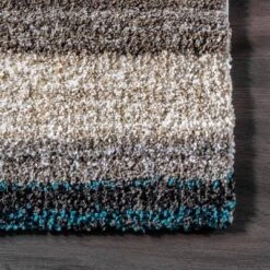 Striped Shaggy Woven Rug - NuLoom -Adesso Store GUEST b13b15fb 7a24 4aff b84d 25c4868e2246