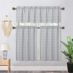 Trinity Farmhouse Kitchen Curtains Short Boho Linen Small Window Treatment -Adesso Store GUEST b3c504a2 6f01 4831 ac4d 0f14382cfe26