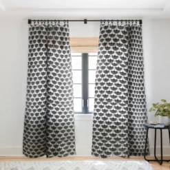 Caroline Okun Majestic Crane Single Panel Sheer Window Curtain - Deny Designs -Adesso Store GUEST b4646c6c 811b 4b9d 9f2d fea02cc2d695