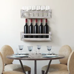 Sorbus Rustic Wooden Floating Shelves Set Of 2 Gray -Adesso Store GUEST b592306c b52b 4295 b6b1 1cdc7cc0ae92