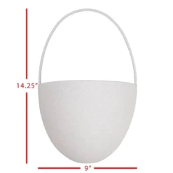 Textured Wall Pocket Gray Metal - Foreside Home & Garden -Adesso Store GUEST b937de03 e801 42f7 be5f db9f6e6ff6d8