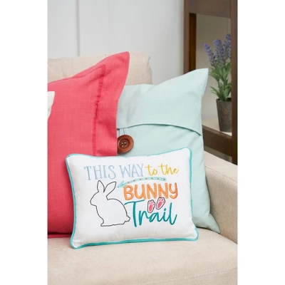 C&F Home 9" X 12" Bunny Trail Embroidered Throw Pillow 4 C&F Home 9" X 12" Bunny Trail Embroidered Throw Pillow - Image 2