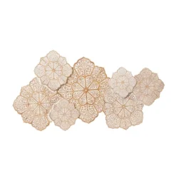 Farmhouse Wood Floral Intricately Carved Wall Decor White - Olivia & May 19 Farmhouse Wood Floral Intricately Carved Wall Decor White - Olivia & May -Adesso Store GUEST bc704ecf 335e 4121 941b 9f6919a6eb10