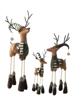 Sullivans Set Of 3 Standing Deer Figurines 37"H, 32"H & 23"H Brown -Adesso Store GUEST bd621b85 08d7 4c79 8ef8 5a5efe9cbc70