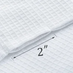 Trinity Waffle Weave Textured Solid Curtains For Bathroom Kitchen Cafe -Adesso Store GUEST bd8de6b5 f0b8 4c06 bc11 45a69c9d50a4