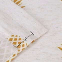 Trinity Pineapple Print Linen Blend Kitchen Tier Curtains For Bathroom Small Half Window Cafe -Adesso Store GUEST c0f4cdc7 b175 47e5 b1a0 7395c8ac737f