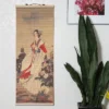 Juvale 4 Pack Hanging Painting Wall Scroll For Room Decor, 10 X 26 In