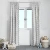 Bacati - Love Grey Kisses N Hugs Cotton Printed Single Window Curtain Panel -Adesso Store GUEST c2461d9e 1eca 4313 af9e dc7856f77a19