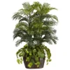 Nearly Natural 4.5' Double Areca W/Vase & Pothos Silk Plant -Adesso Store GUEST c28cba02 ab79 4169 a090 ce07f552b562