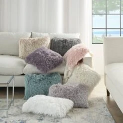 Yarn Shimmer Shag Throw Pillow - Mina Victory -Adesso Store GUEST c2a7e079 78a4 4460 a7e7 6922881d50c4