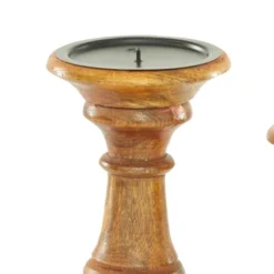 Set Of 3 Rustic Pillar Candle Holder - Olivia & May -Adesso Store GUEST c5ece8bc 7435 4c0c aa3f 48968cb8e5ec