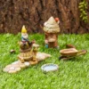 Juvale 10 Piece Set Mini Garden Gnome Fairy Village Statue Set, Home Décor
