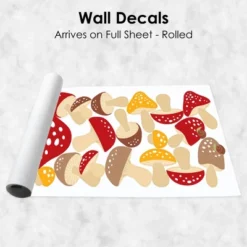 Big Dot Of Happiness Wild Mushrooms - Peel And Stick Red Toadstool Room Decor Vinyl Wall Art Stickers - Wall Decals - Set Of 20 -Adesso Store GUEST c7f2b971 c179 447f 96e6 a8da7a09ba0f