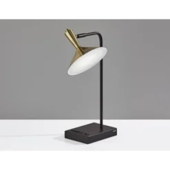 Lucas Desk Lamp (Includes LED Light Bulb) Black - Adesso -Adesso Store GUEST c9cc43af e1d7 4422 a349 3713ed7e03b4