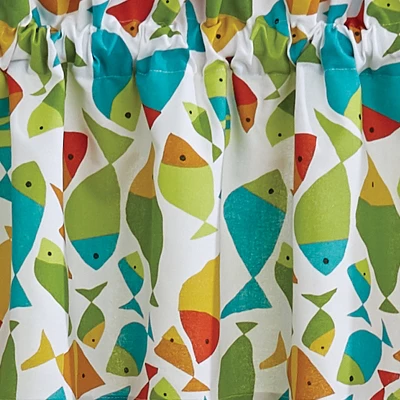 Split P Fabulous Fish Valance - 72''L - Green 4 Split P Fabulous Fish Valance - 72''L - Green - Image 2