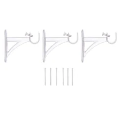 Kenney Fast Fit Easy Install Shania 5/8" Decorative Window Curtain Rod