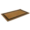 Indoor/Outdoor Coir Doormat With Border Natural/Black - Entryways