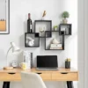 28.35" X 18" Blocchetto Intersecting Cubes Wall Shelf Unit - Danya B. -Adesso Store GUEST cc05addf 988e 420f 8ed8 d44fb7f9e6a7
