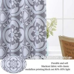 Trinity Medallion Design Floral Printed Kitchen Curtains -Adesso Store GUEST cd04d045 2c12 48fe b10e b3ce24d3b0e2