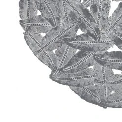 3pc Round Jax Feather Painted Iron Wall Decor Panel Set Gray - Madison Park -Adesso Store GUEST cd169581 79d7 430f 8c74 98d9fbb47d17